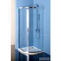   Sapho POLYSAN EASY LINE íves zuhanykabin 900x900mm, transzparent üveg EL2615