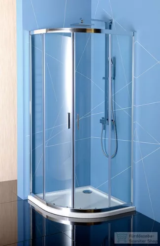 Sapho POLYSAN EASY LINE íves zuhanykabin 900x900mm, transzparent üveg EL2615