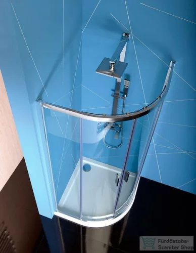 Sapho POLYSAN EASY LINE íves zuhanykabin 900x900mm, transzparent üveg EL2615