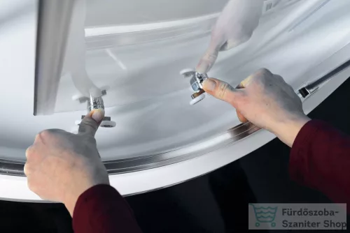 Sapho POLYSAN EASY LINE íves zuhanykabin 1200x900mm, transzparent EL2715