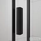 Sapho POLYSAN EASY LINE BLACK íves zuhanykabin, 900x800mm, matt fekete profil/transzparent üveg (EL2815B)