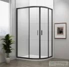 Sapho POLYSAN EASY LINE BLACK íves zuhanykabin, 1000x800mm, matt fekete profil/transzparent üveg (EL2915B)