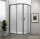 Sapho POLYSAN EASY LINE BLACK íves zuhanykabin, 1000x800mm, matt fekete profil/transzparent üveg (EL2915B)