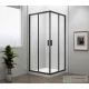 Sapho POLYSAN EASY LINE BLACK szögletes zuhanykabin, 800x800mm, matt fekete profil/transzparent üveg (EL5215B)