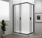 Sapho POLYSAN EASY LINE BLACK szögletes zuhanykabin, 900x800mm, matt fekete profil/transzparent üveg (EL5315B)