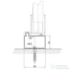 Sapho POLYSAN EASY LINE toldó profil, 25mm EL825