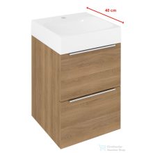   Sapho EMONA mosdótartó szekrény, 39,4x55x39cm, cuneo tölgy (EM040-2525)