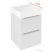   Sapho EMONA mosdótartó szekrény, 39,4x55x39cm, fényes fehér (EM040-3030)