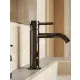 Webert ELIO SLIM mosdócsaptelep click-clack leeresztővel, black chrome EP830101.150