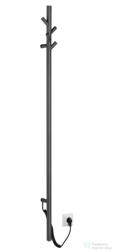 Sapho PASADOR elektromos törölköző szárító radiátor, 150x1500mm, 30W, gun metal ER175GM