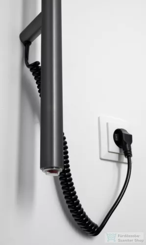 Sapho PASADOR elektromos törölköző szárító radiátor, 150x1500mm, 30W, gun metal ER175GM