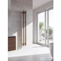   Sapho PAPINADO elektromos törölköző szárító radiátor, 109x1200mm, 40W, matt réz ER740PG