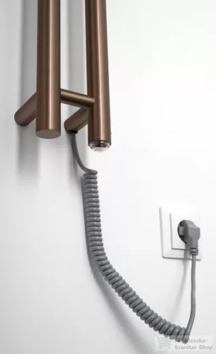 Sapho PAPINADO elektromos törölköző szárító radiátor, 109x1200mm, 40W, matt réz ER740PG