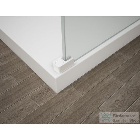 Sapho ESCA WHITE MATT Walk-in zuhanyfal, falra szerelhető, transzparent üveg, 1000mm (ES1010-03)