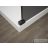 Sapho ESCA BLACK MATT Walk-in zuhanyfal, falra szerelhető, transzparent üveg, 800mm (ES1080-02)