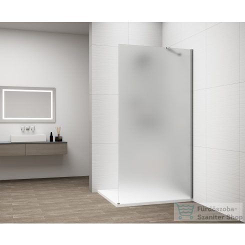 Sapho ESCA CHROME Walk-in zuhanyfal, falra szerelhető, matt üveg, 1000mm (ES1110-01)