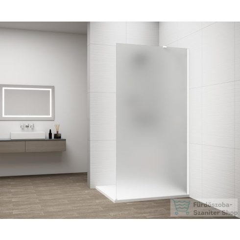 Sapho ESCA WHITE MATT Walk-in zuhanyfal, falra szerelhető, matt üveg, 1000mm (ES1110-03)