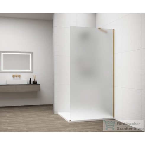 Sapho ESCA GOLD MATT  Walk-in zuhanyfal, falra szerelhető, matt üveg, 1000mm (ES1110-04)