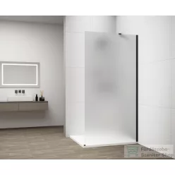   Sapho ESCA BLACK MATT Walk-in zuhanyfal, falra szerelhető, matt üveg, 1200mm (ES1112-02)