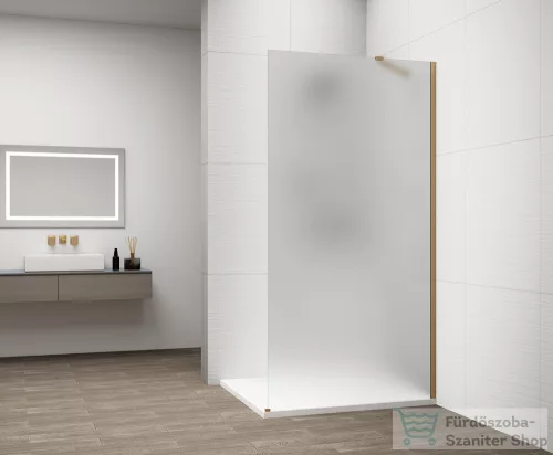 Sapho ESCA GOLD MATT  Walk-in zuhanyfal, falra szerelhető, matt üveg, 1400mm (ES1114-04)