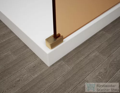 Sapho ESCA GOLD MATT  Walk-in zuhanyfal, falra szerelhető, matt üveg, 1400mm (ES1114-04)