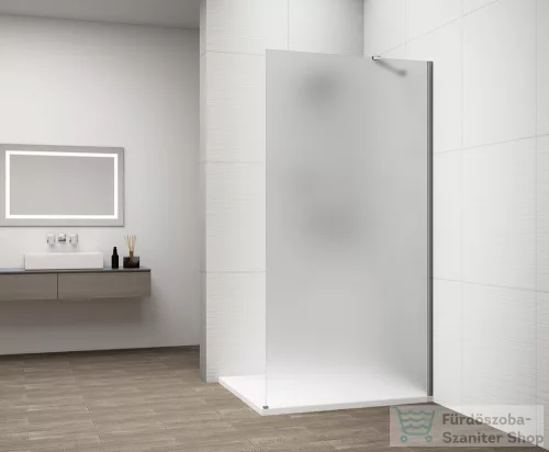 Sapho ESCA CHROME Walk-in zuhanyfal, falra szerelhető, matt üveg, 900 mm (ES1190-01)