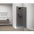 Sapho ESCA WHITE MATT Walk-in zuhanyfal, falra szerelhető, füst üveg, 1000mm (ES1210-03)