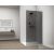 Sapho ESCA CHROME Walk-in zuhanyfal, falra szerelhető, füst üveg, 1200mm (ES1212-01)