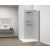 Sapho ESCA BLACK MATT Walk-in zuhanyfal, falra szerelhető, flutes üveg, 1000mm (ES1310-02)