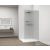 Sapho ESCA WHITE MATT Walk-in zuhanyfal, falra szerelhető, flutes üveg, 1000mm (ES1310-03)