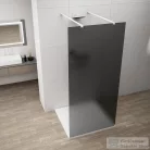 Sapho POLYSAN ESCA WHITE MATT Walk-in zuhanyfal, szabadonálló, füst üveg, 1000mm (ES1410-07)