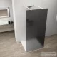 Sapho POLYSAN ESCA WHITE MATT Walk-in zuhanyfal, szabadonálló, füst üveg, 1000mm (ES1410-07)