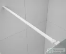 Sapho POLYSAN ESCA WHITE MATT Walk-in zuhanyfal, szabadonálló, füst üveg, 1000mm (ES1410-07)