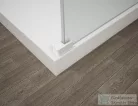 Sapho POLYSAN ESCA WHITE MATT Walk-in zuhanyfal, szabadonálló, füst üveg, 1000mm (ES1410-07)
