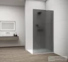 Sapho POLYSAN ESCA CHROME Walk-in zuhanyfal, falra szerelhető, matt füst üveg, 1500mm (ES1415-01)