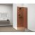 Sapho ESCA CHROME Walk-in zuhanyfal, falra szerelhető, barna üveg, 1000mm (ES1510-01)