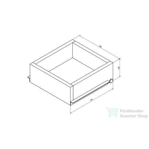 Sapho ESPACE Szekrényhez belső fiók (ESC999)