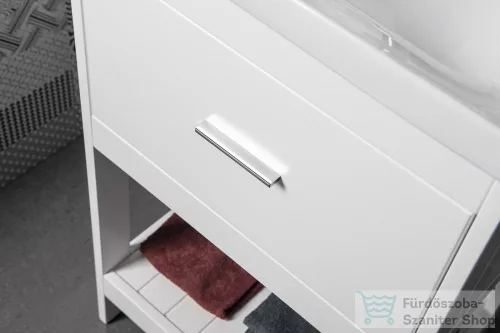 AQUALINE ETIDE mosdótartó szekrény, alsó polccal, 51,5x85x44 cm, matt fehér (ET515)