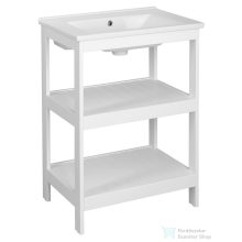   AQUALINE ETIDE polcos mosdószekrény, 61,5x86x44cm, matt fehér ET610