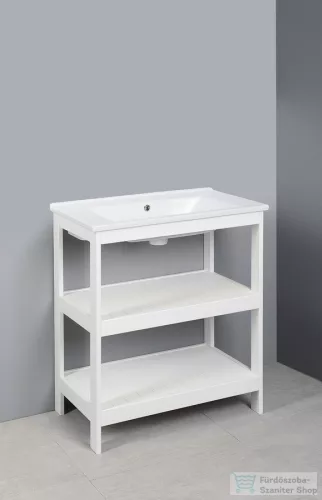 AQUALINE ETIDE polcos mosdószekrény, 71,5x86x44cm, matt fehér ET720