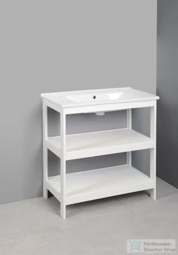 AQUALINE ETIDE polcos mosdószekrény, 81,5x86x44cm, matt fehér ET830