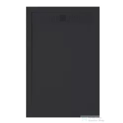   Zenon EVOLUTION SLATE 100x160 cm-es zuhanytálca palakő hatású felülettel, Negro EVSL100160NE