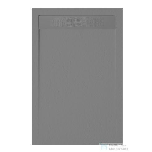 Zenon EVOLUTION SLATE 80x110 cm-es zuhanytálca palakő hatású felülettel, Cemento EVSL80110CE