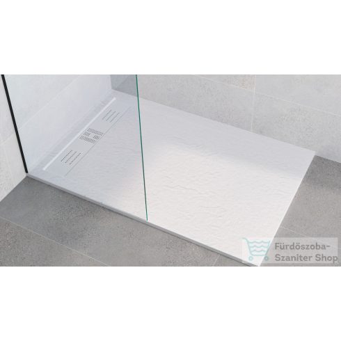 Zenon EVOLUTION SLATE 80x120 cm-es zuhanytálca palakő hatású felülettel, Nieve EVSL80120NI