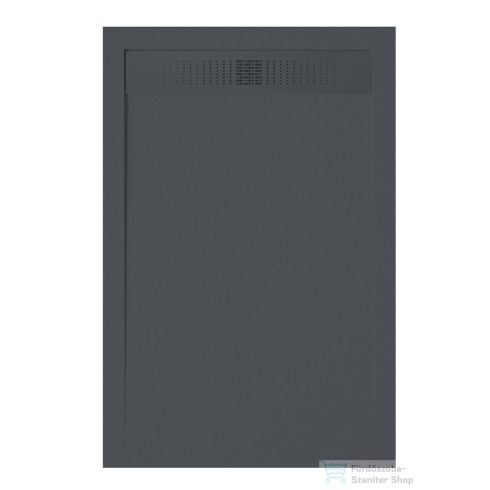 Zenon EVOLUTION SLATE 80x140 cm-es zuhanytálca palakő hatású felülettel, Antracita EVSL80140AN
