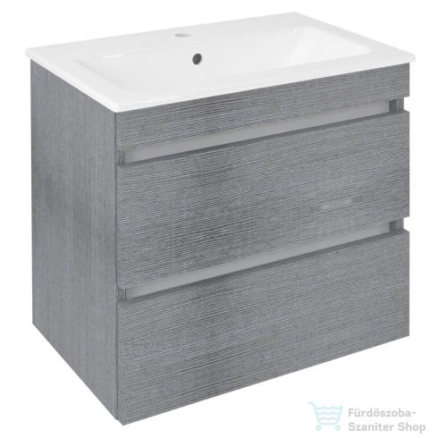 Sapho EZARA mosdótartó szekrény, 58x54x39cm, ezüst tölgy (EZ592-1111)