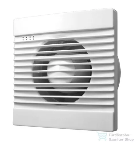 AQUALINE fali ventilátor, visszacsapószeleppel, átm:100mm, 230V, 15W, 50Hz, ABS/fehér (FBS300)