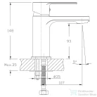 AQUALINE FACTOR mosdó csaptelep, króm FC103