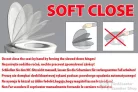 AQUALINE DONA WC-ülőke, soft close, easy take, PP, fehér, FD121