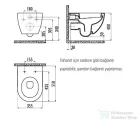 Creavit FREE perem nélküli Függesztett WC  beépített bidézuhannyal EG321-00CB00E-0000